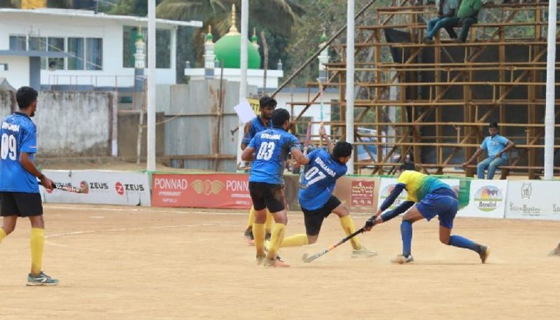 Appachettolanda Hockey Festival Ammanichanda Palanganda teams enter Quarter Final kvn