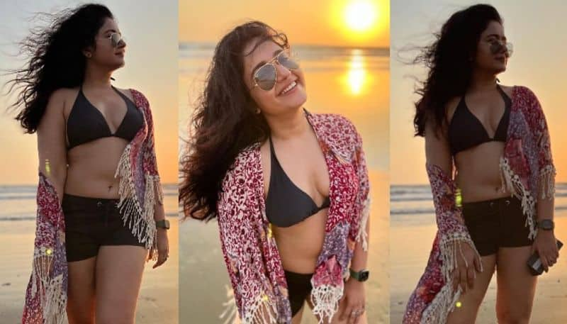 Actress Poonam Bajwa Mind blwoing poses in  Bikini NSK