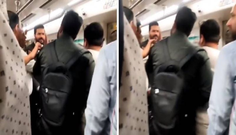 Two men fight over seat rlp