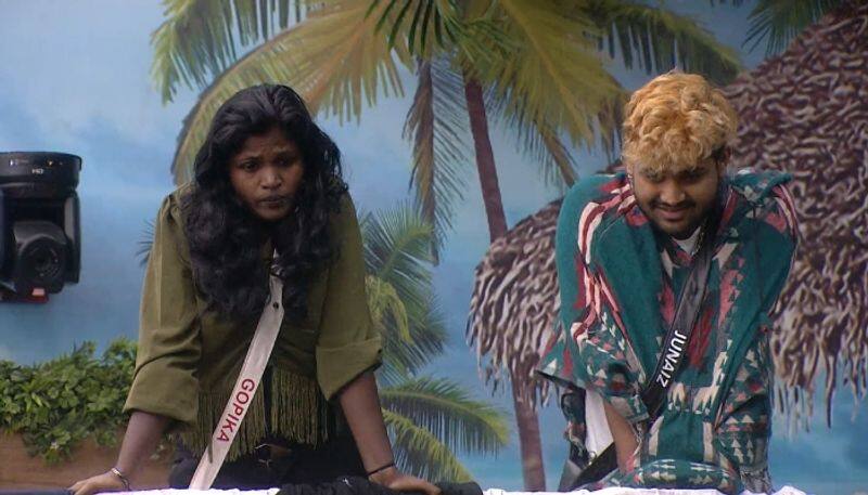 fight between gopika gopi and other contestants in bigg boss malayalam season 5 nsn