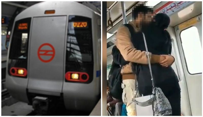 Video Of Couple Kissing On Delhi Metro Goes Viral tweeple reaction san