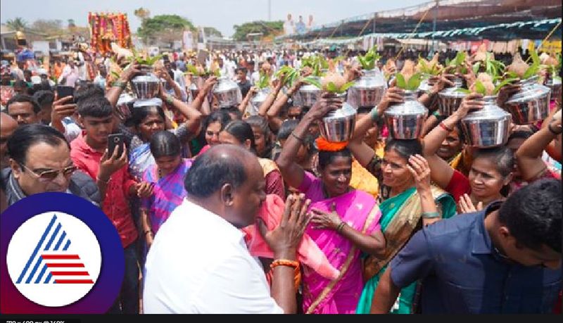 Karnataka assembly election 2023 Give JDS an absolute majority once says HDK at haveri rav