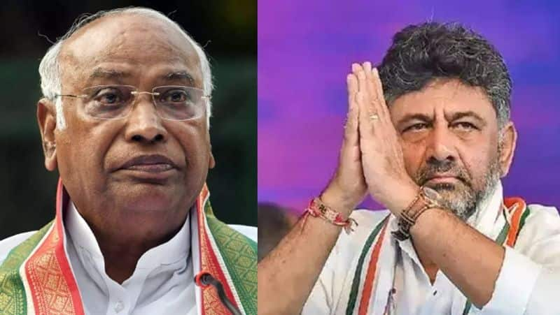 KPCC President DK Shivakumar Talks Over AICC President Mallikarjun Kharge grg