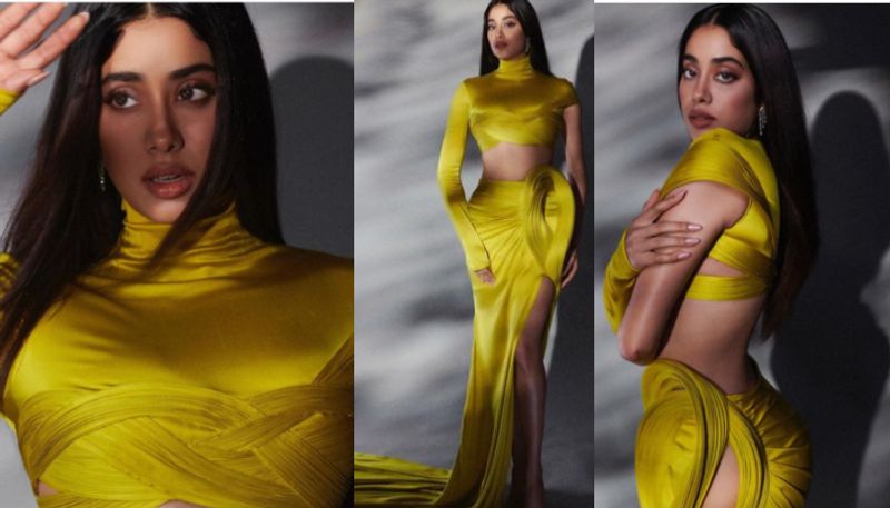 Janhvi Kapoors New Pics in yellow outfit azn