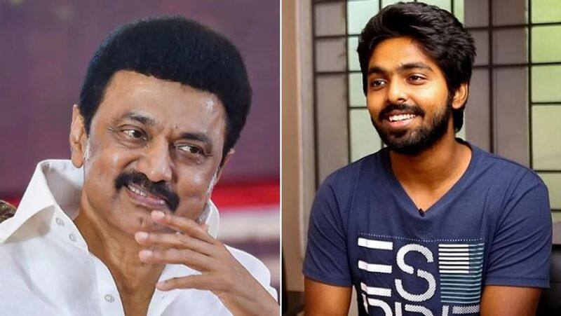 Actor and Music Composer GV Prakash kumar about mk stalin