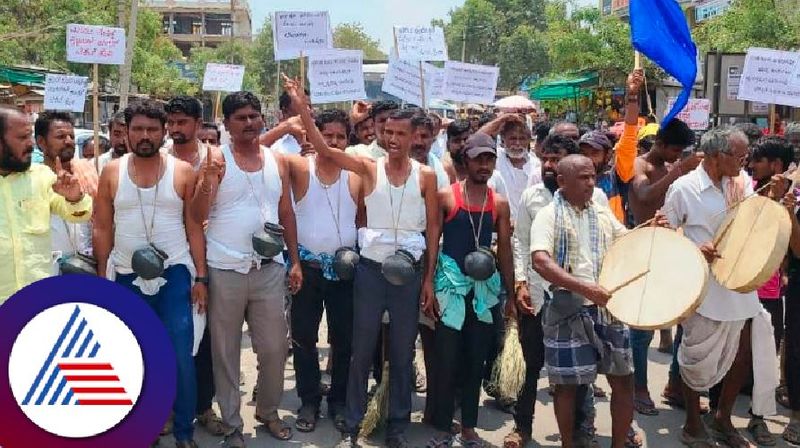 Karnataka election news protest for Congress Ticket at lingasuguru constituency rav