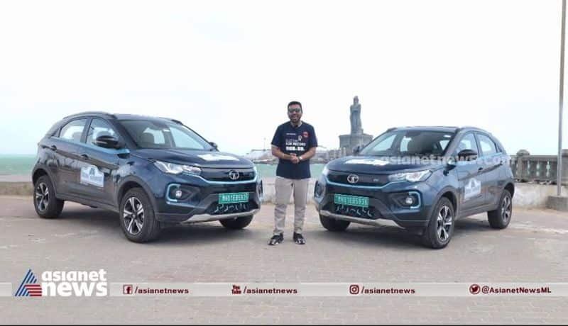 kashmir to kanyakumari tata nexon electric in four days