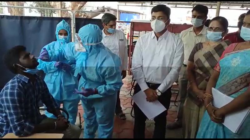 Corona prevention exercise was conducted at Coimbatore District Government Hospital