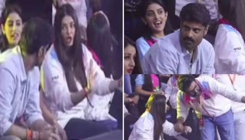 Is all well with Aishwarya Rai, Abhishek Bachchan? Did she rolls eyes at her husband in public? (WATCH VIDEO) RBA