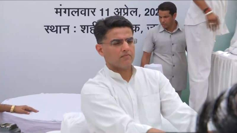 Sachin Pilot sits on day long fast demanding action against previous Vasundhara Raje govt corruption