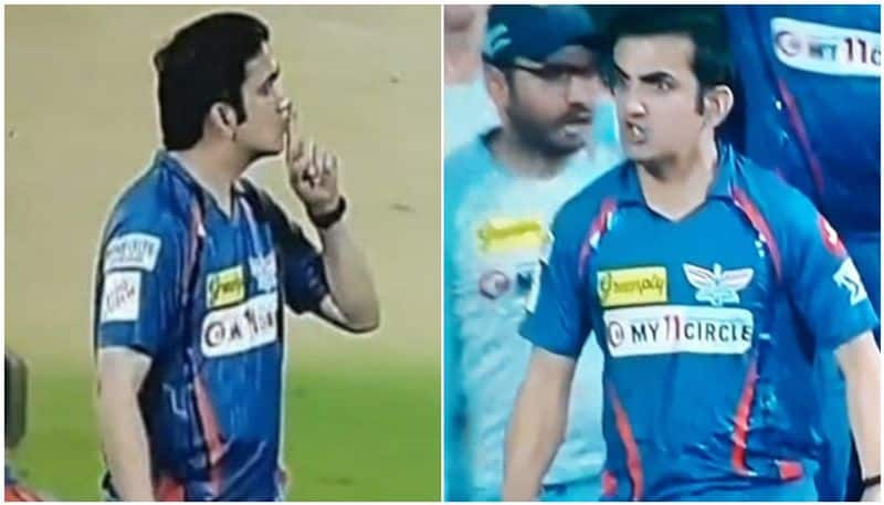 After charged up celebration gambhir meets kohli btb