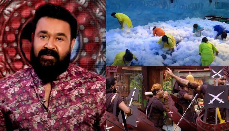 new weekly task in bigg boss malayalam season 5 mohanlal nsn