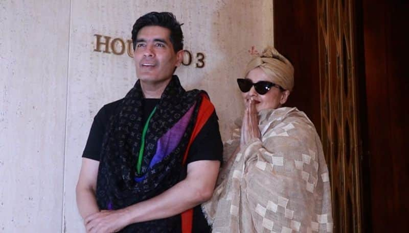 Is Rekha wearing goggles at night? Netizens wonder as she poses with Manish Malhotra outside his house AHA