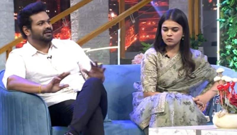 Manchu Manoj and Bhuma Mounika Reddy in Vennela Kishores Ala Modalaindhi Talk Show NSK