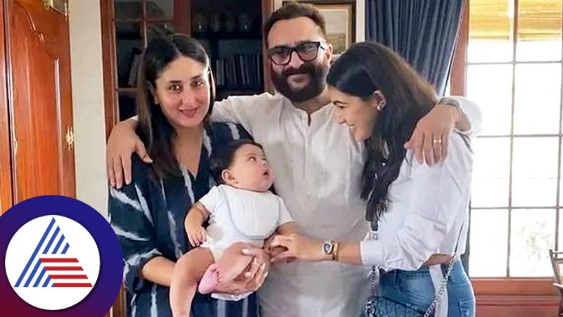 A cute photo of Kareena Kapoor with Saif Ali Sara Ali and her small kid