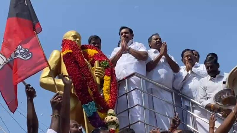 AIADMK general secretary Edappadi Palaniswami celebrate ambedkar birthday in salem