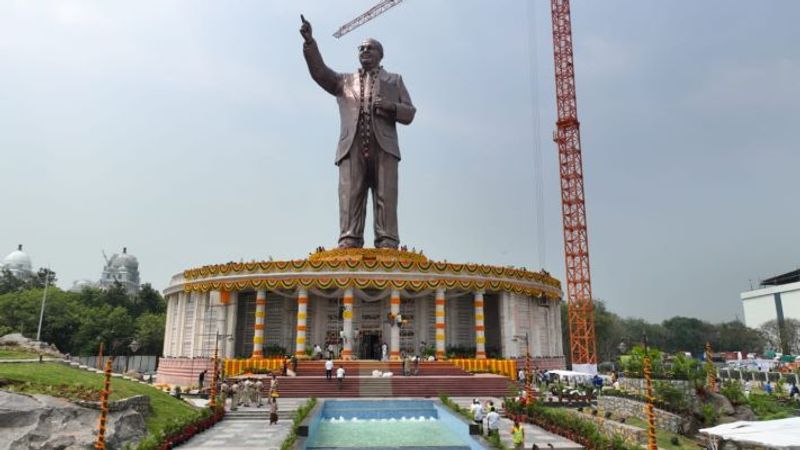 Minister Vemula Prashanth Reddy  inspects Ambedkar Statue Inauguration programme AKP