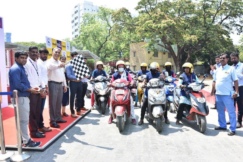 cmrl rapido initiated women bike taxi in chennai 