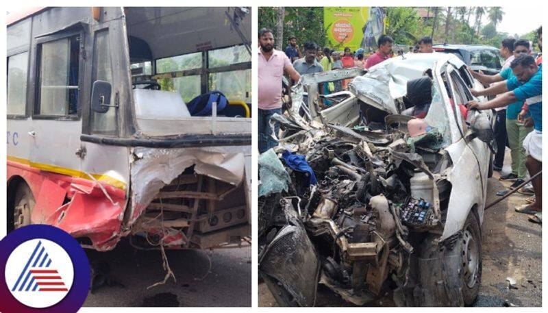 KSRTC bus and Car Accident in Kodagu Mandya people death sat