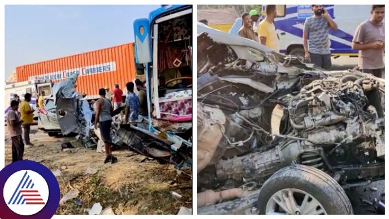 private bus and car accident in Tumakuru highway many killed gow