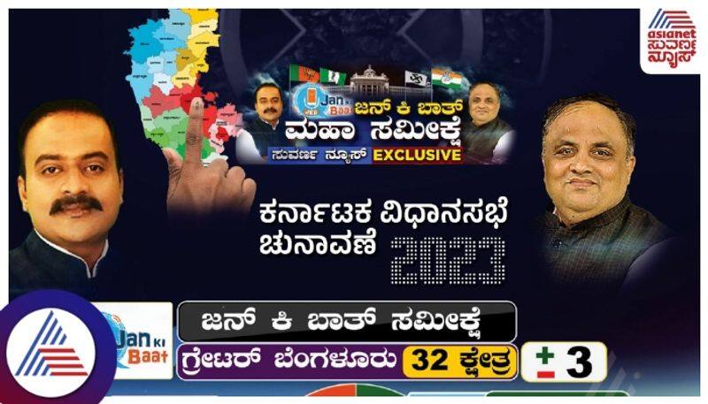 Jan Ki Baat Karnataka Opinion Poll How many figures for which party in Greater Bangalore sat