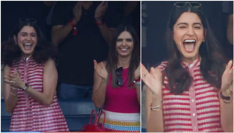 anushka sharma celebrating virat kohli catch against dc btb 