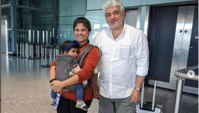 Actor Ajith help young mother at London airport nrn