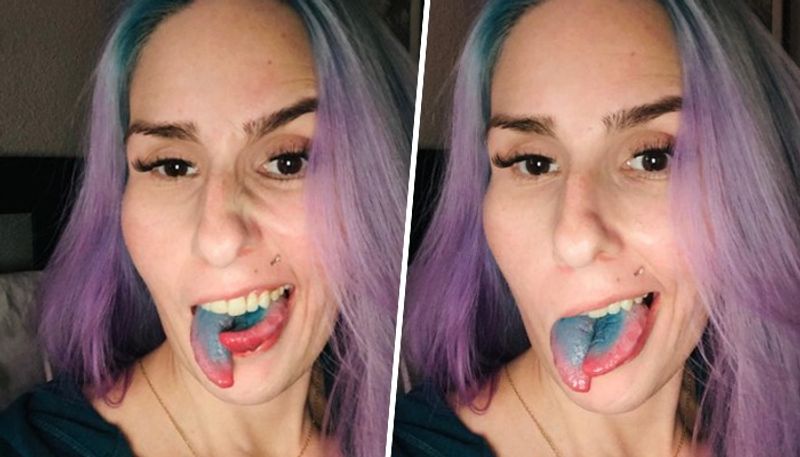 Bizarre California woman explains why she got her tongue split; opens up about life after modification snt