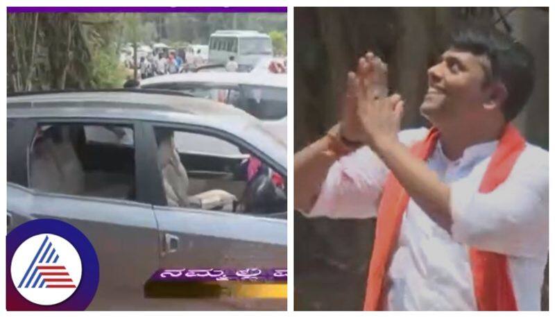 Clash between BJP Congress workers during nomination submission in Belthangadi sat