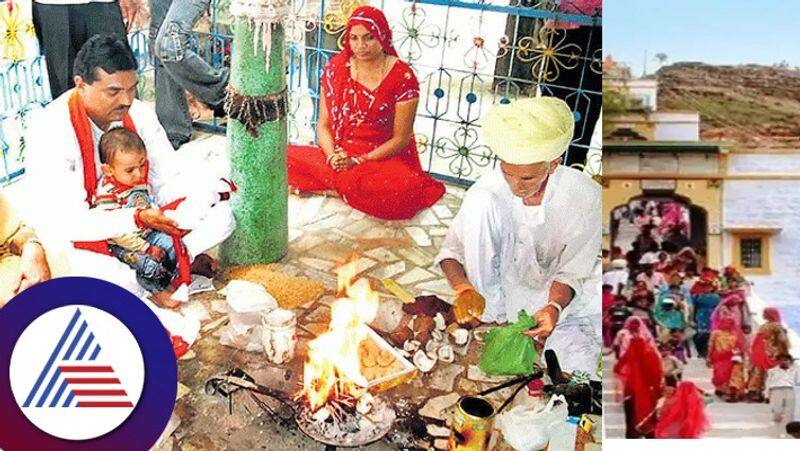 Jalaluddin is the priest of Durga temple in Jodhpur village skr