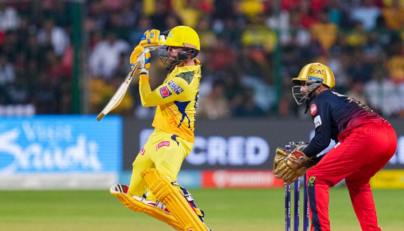 IPL 2023 RCB vs CSK Devon Conway Shivam Dube fire fifties gave Chennai Super Kings 226 runs jje 