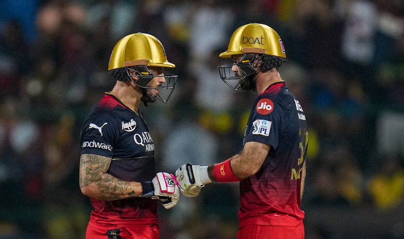 IPL 2023 RCB vs CSK Result Glenn Maxwell Faf du Plessis hits fifties but Chennai Super Kings won by 8 runs on run fest in M Chinnaswamy Stadium jje 