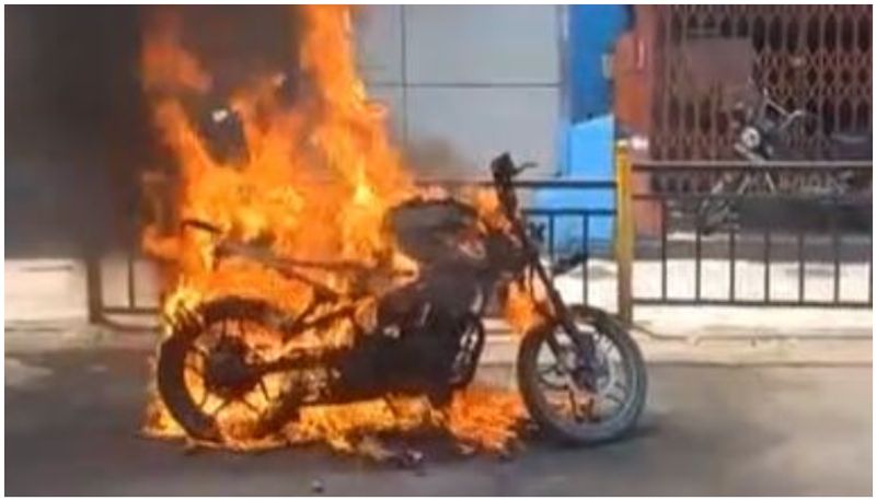 He set three bikes on fire because he did not have Royal Enfield Bike in Bengaluru grg 