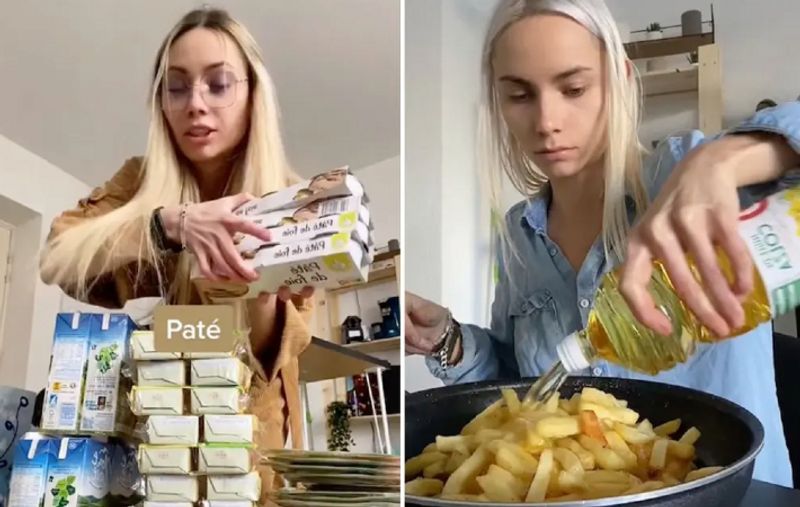 Woman eats  pounds of butter and oil daily, people say Its weird Vin