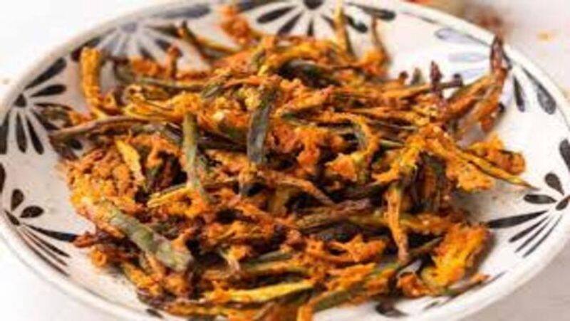 How to prepare Crispy Bhindi Chips in Tamil 