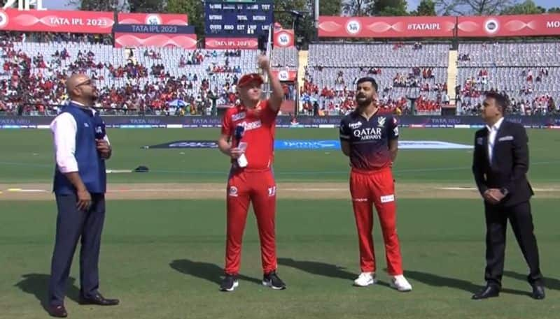 IPL 2023: Punjab Kings won the toss against Royal Challengers Baglore gkc