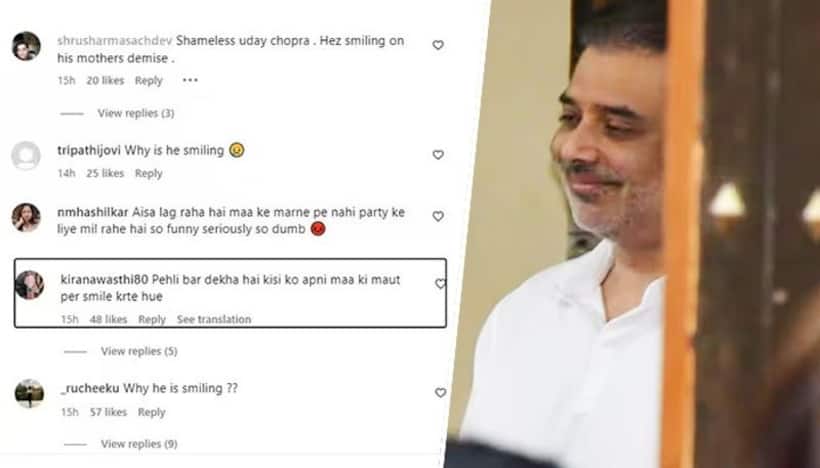 Uday Chopra gets trolled for smiling post mother's demise, also was fat shamed by netizens (Video]