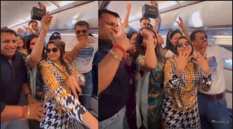 Passengers dancing in Indigo flight for haryani song video goes viral akb