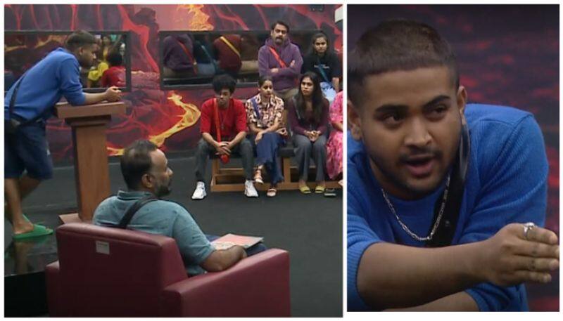 Bigg boss malayalam season 5 Juniz point ouat fake persons in bigg boss house in bb debate task vvk