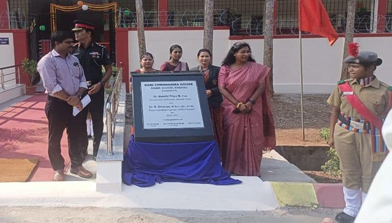 Inauguration of Hostel in Sainik School at Kodagu grg