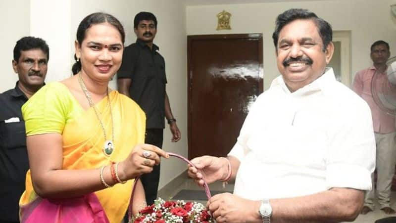 OPS Women's Team Deputy Secretary joined aiadmk EPS Team