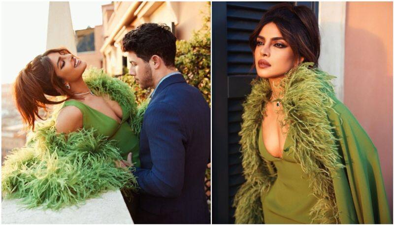 Priyanka Chopra Looks Stunning In green bodycon dress As She Promotes Citadel In Rome sgk