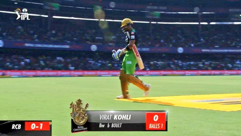 3 Golden Duck for Virat Kohli on 23 April btb