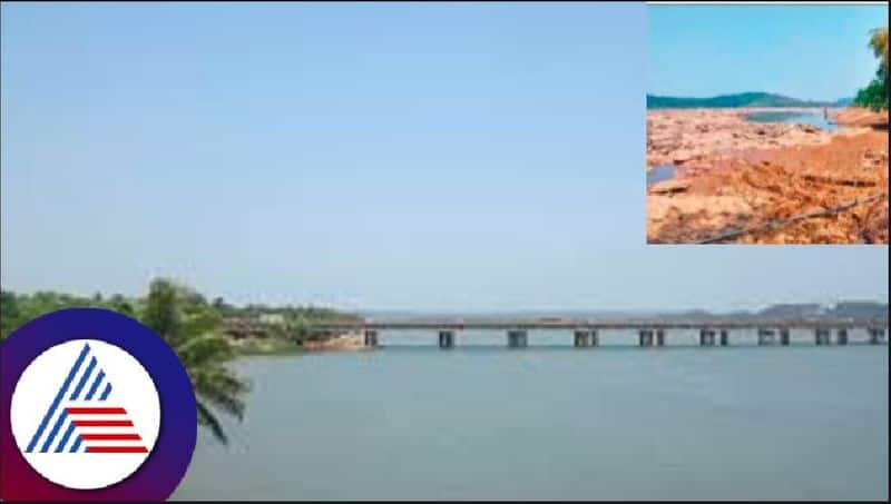 Netravati river water is empty in Sarapadi at dakshinakannada rav