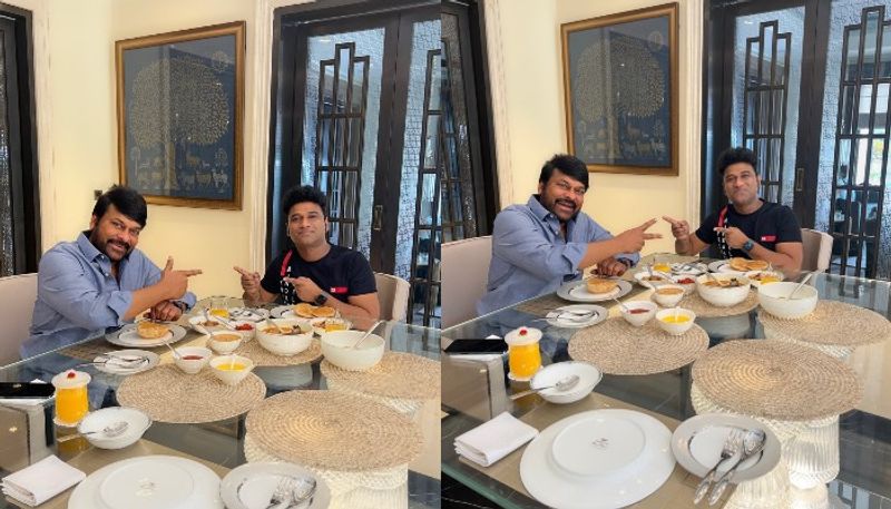 Megastar Chiranjeevi Breakfast Meeting with Devi Sri Prasad JMS