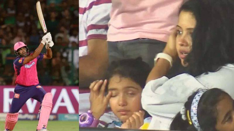 Ravichandran Ashwin Daughter cried after her dad was out against RCB in Bengaluru