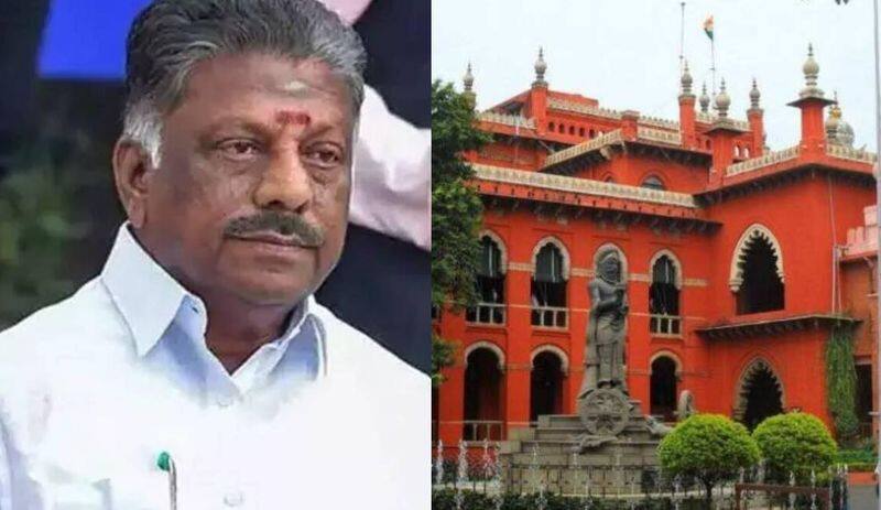 OPanneerselvam banned from using AIADMK symbol, name, flag.. Chennai High Court tvk