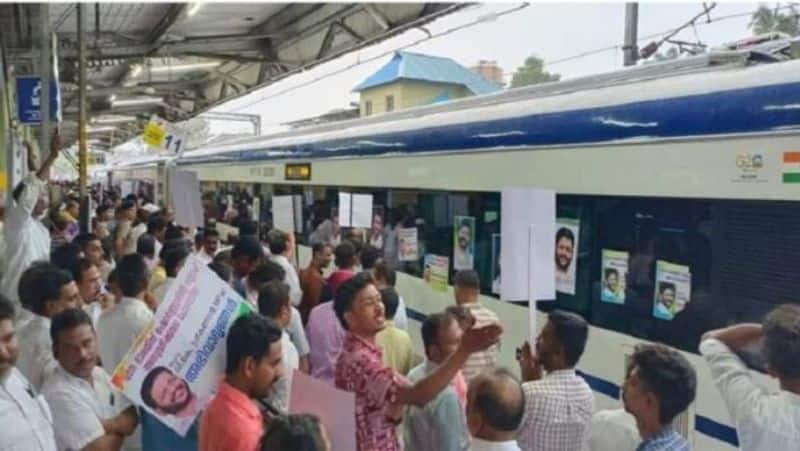 Palakkad Congress MP's Posters Appear On Vande Bharat Train In Kerala