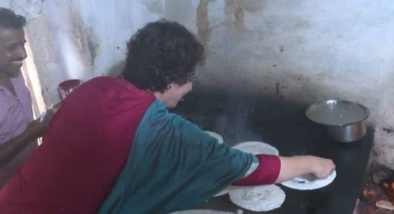 Karnataka election 2023: Priyanka Gandhi Vadra relishes Idli and make dosa at Mysore hotel