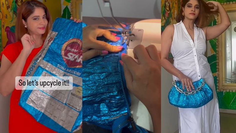 A stylish bag made from a rice bag watch viral video akb